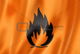 Flammable icon flag