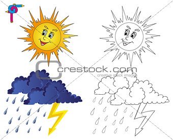 Coloring image weather 3