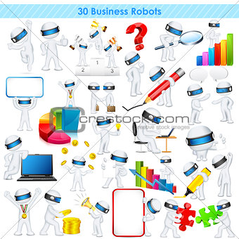 3d Business man in fully scalable vector