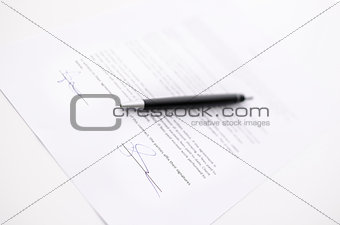 Signature on a contract