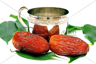 the month of Ramadan Muslims eat most palm