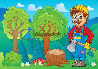 Image with lumberjack theme 2