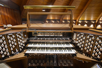 Church Pipe Organ Keyboards