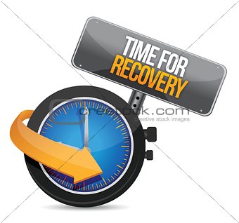time for recovery concept illustration