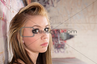 Pensive Girl Close Up