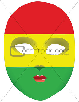 Flag mask Bolivia