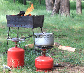 Gas cylinder and BBQ