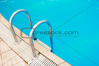 steps in a water pool