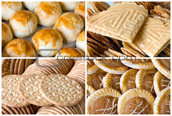 Southeast Asian Cookies and Pastry Collage
