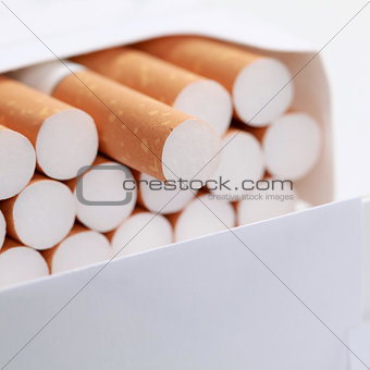 Closeup of cigarettes