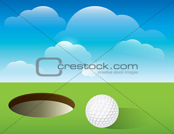Golf Background Putting Green