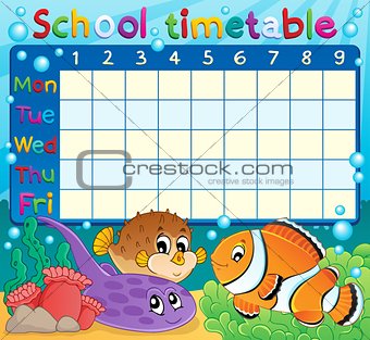 School timetable theme image 6