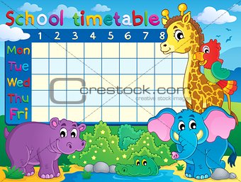 School timetable theme image 7