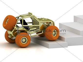 Radio-controlled model buggy