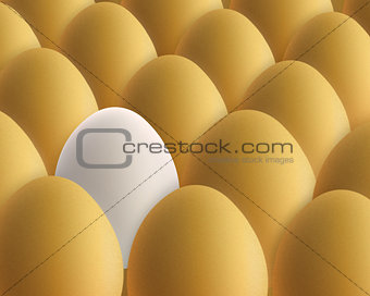 unique white egg