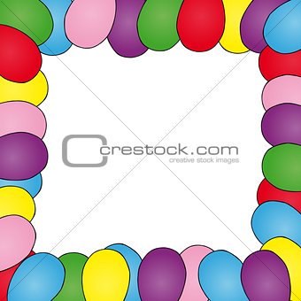 Frame with ballons