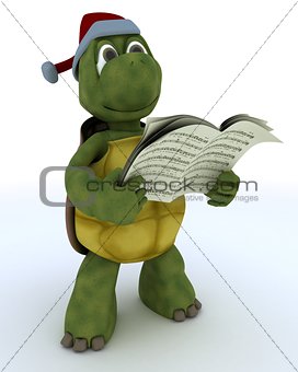  tortoise singing christmas carols