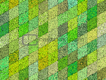 3d mosaic abstract green backdrop