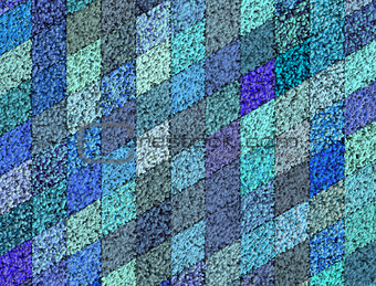 3d mosaic abstract blue backdrop