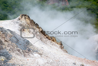 volcanic land