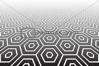 Hexagons textured  surface. Abstract geometric background.