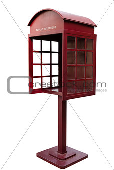 Red Antique phone booth
