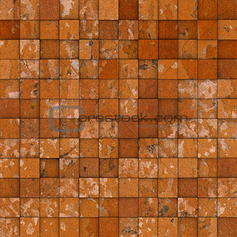 grunge tile mosaic wall floor orange