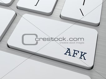 AFK. Internet Concept.
