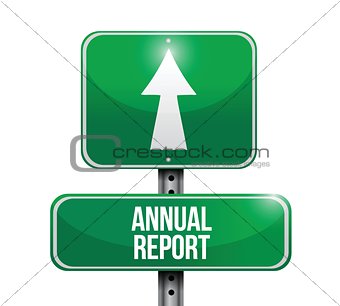 annual report road sign illustrations design