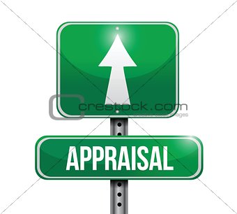 appraisal road sign illustrations design
