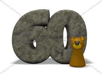 stone number and bear