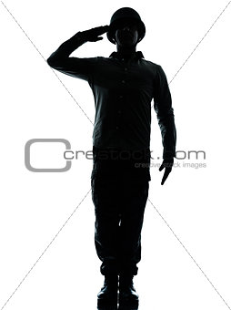 army soldier man saluting