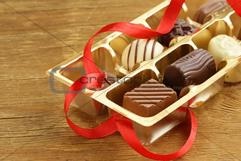 gift box of chocolate candies