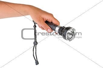 Hand hold powerful LED flashlight