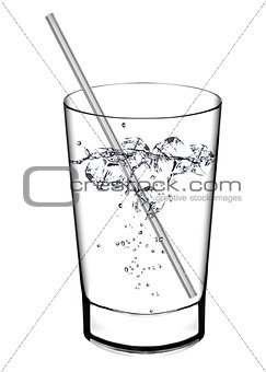 Glass with water 