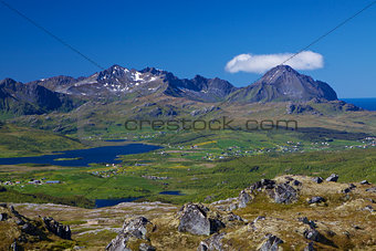 Scenic view of Lofoten