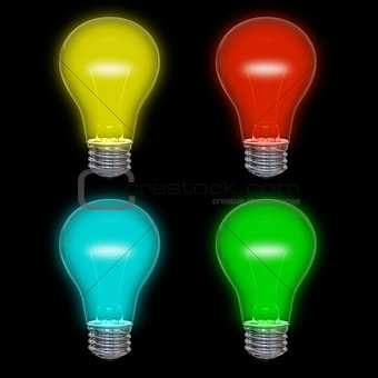 Colored lightbulbs
