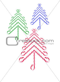 Candy Canes Christmas Trees 