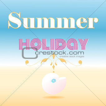 card that says summer holiday