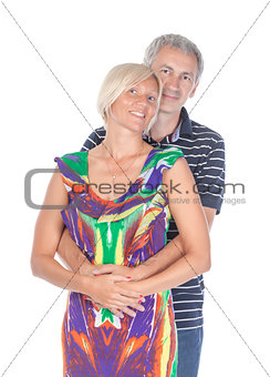 Affectionate middle-aged couple