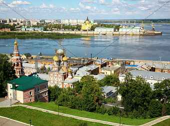 August summer view of scenic Nizhny Novgorod