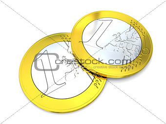 One Euro coins