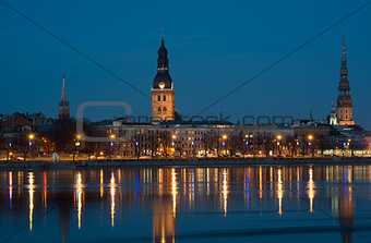 Riga - evening view