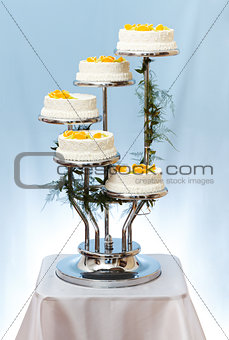Multi-storey wedding cake
