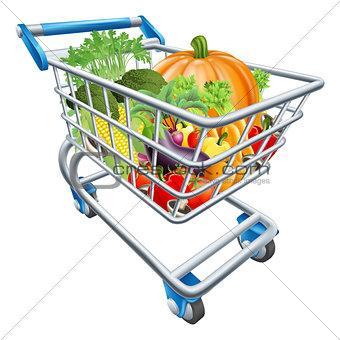 Vegetable Shopping Cart Trolley