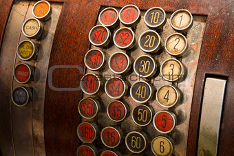 Antique Cash Register Buttons