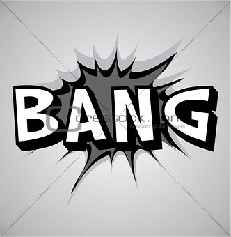 Comic book explosion bubble - bang