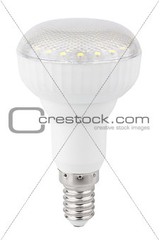 LED light bulb isolated on white