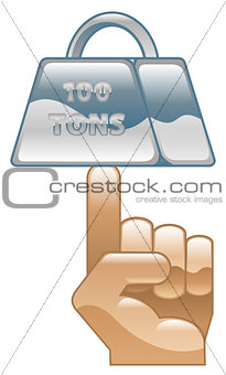 Strength concept icon clipart illustration