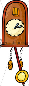 cuckoo clock clip art cartoon illustration